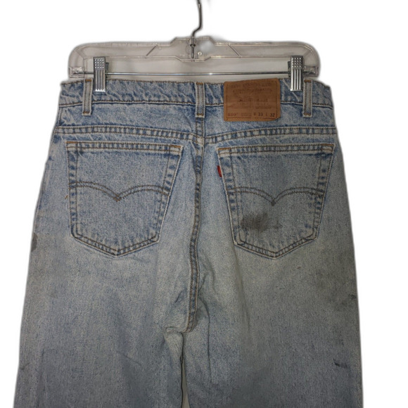 Vintage 90s LEVIS 550 Relaxed Fit Tapered Leg Denim Blue Jeans Mens Size W33 L32 - Picture 3 of 9